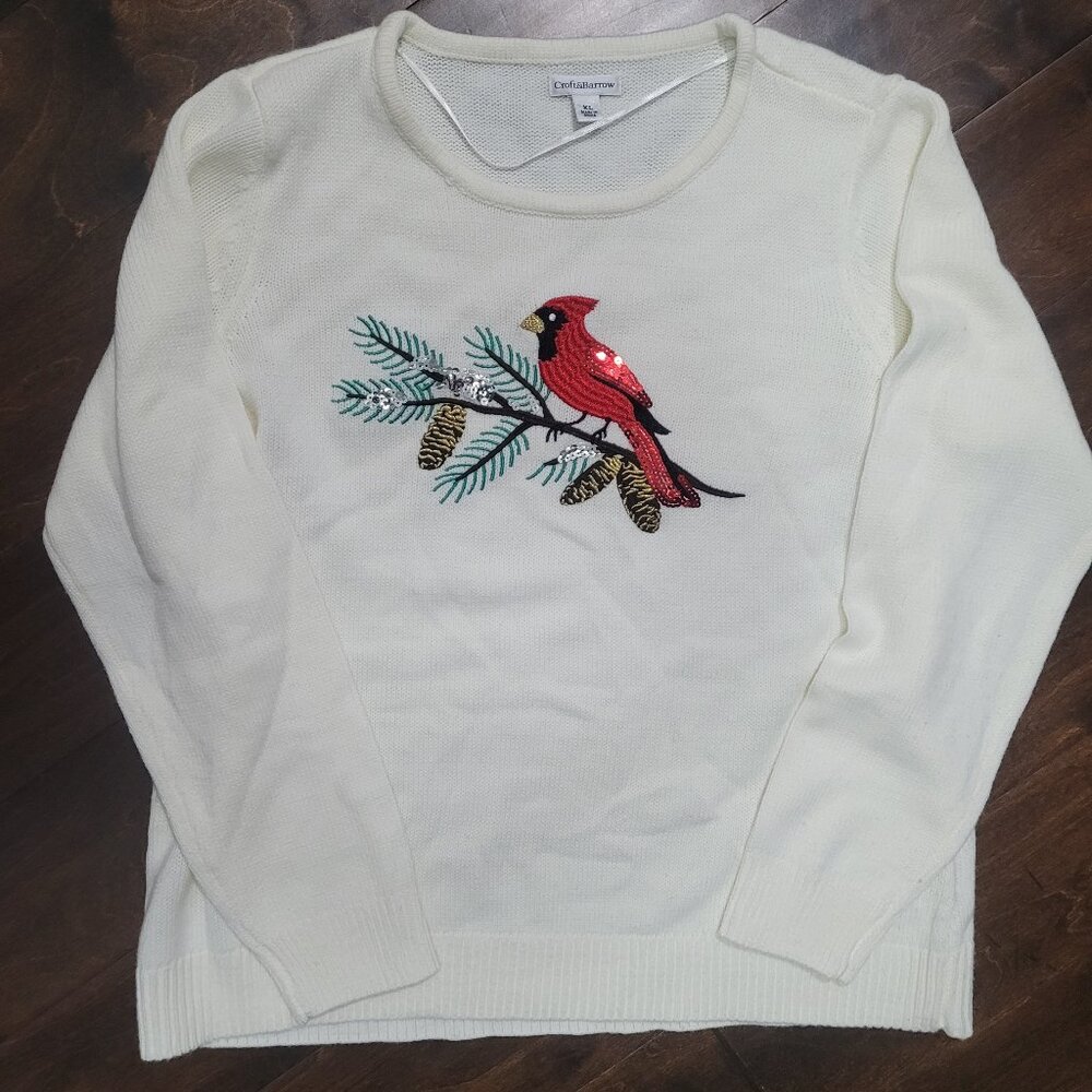 Womens sweater Cardinal Bird Womens XL